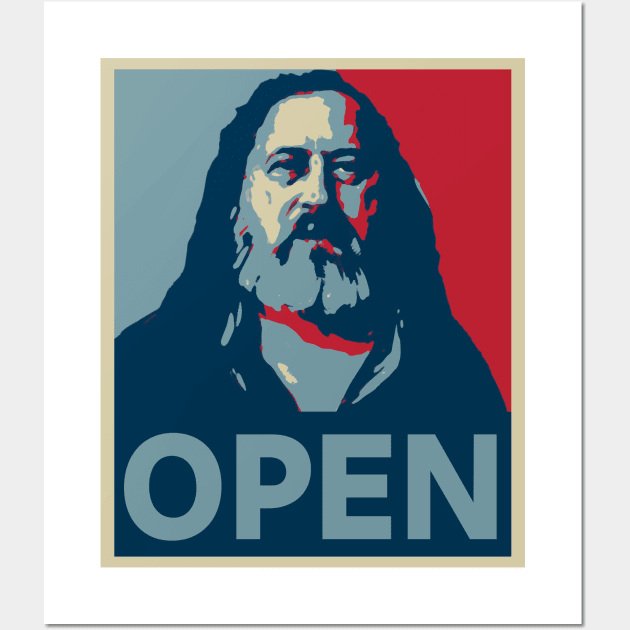 Richard Stallman - Open (Obama Poster Style) Wall Art by SolarCross